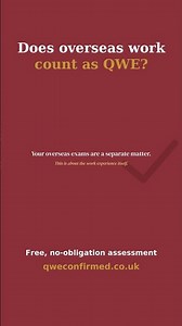 Does Overseas Legal Work Count as QWE? #Shorts