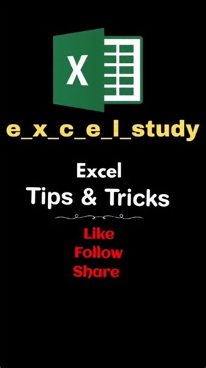 e_x_c_e_l_study | Excel tips and tricks . . . . . . #excel #msoffice #exceltricks #microsoftexcel2013 #exceltips #windows #exceltutorial #microsoftteams... | Instagram