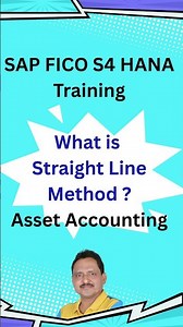 SAP S4 HANA FICO Tutorial | What is Straight Line Method ? | Asset Accounting
