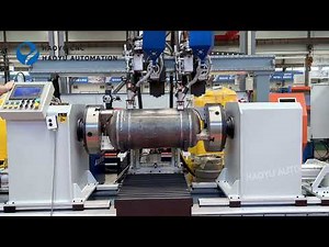 Air compressor cylinder Submerged Arc automatic circular seam welder