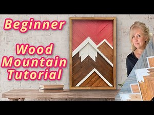 Reclaimed Wood Mountain Tutorial - Beginner Woodworking Project
