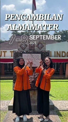 Jangan lewatkan!📝 Pembagian jas almamater mahasiswa baru Institut Teknologi Indonesia 2025.
