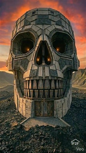 Building a Giant Skull-Shaped Fortress | Cinematic Construction Timelapse