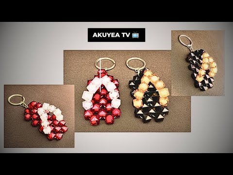 How to make a Slipper Beaded KEYCHAIN//DIY Beaded Keyholder//DIY Tutorial