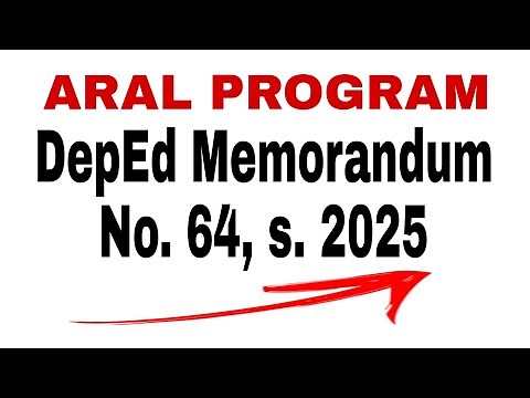 DepEd Memorandum No. 64, s. 2025