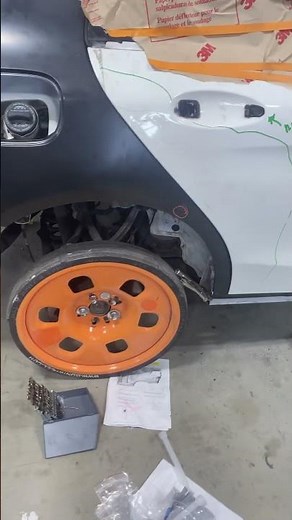 How to install a quarter panel in a Mercedes Benz