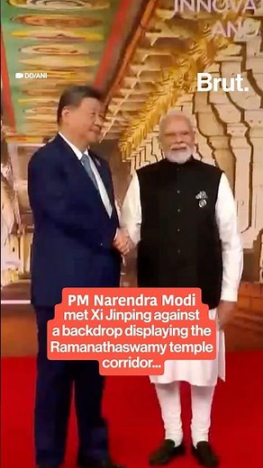 Shaking hands and smiling, PM Modi welcomed Chinese President Xi Jinping at Bharat Mandapam.
