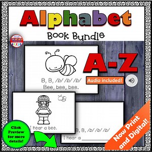 Alphabet Books - Small Group Activities - Letter Recognition Beginning Sounds
