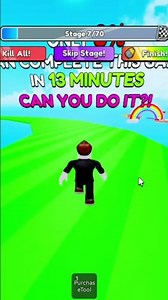 Fastest Speed Run Ever in Roblox! 😳🔥 #roblox #gaming