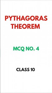 PYTHAGORAS THEOREM | MCQ NO. 4 | CLASS 10