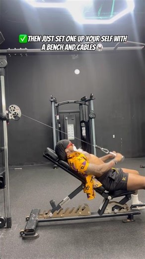 How to setup your own lat pullover machine on cables #explore #gymtips #explorepage #backday