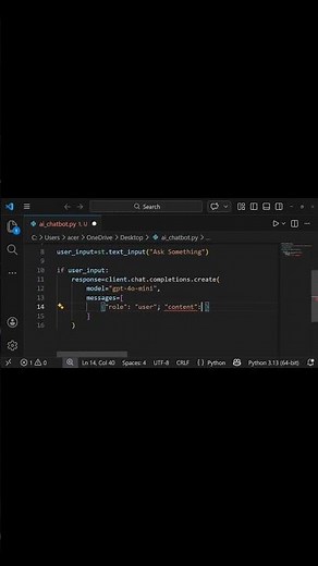 Build an AI Chatbot with Python in Just 2 Minutes! 🚀 | Easy Tutorial for Beginners