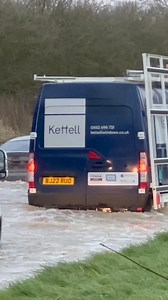 What stranded car? #flood #splash #waves #sendit #fail #noway #ohno #breakdown #unbelievable #crazy #mad #cars #stranded #satisfying #fun #entertainment #fyp #fbreels #fb | Vehicles Vs Water