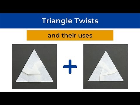 Triangle Twist tutorial for origami tessellations
