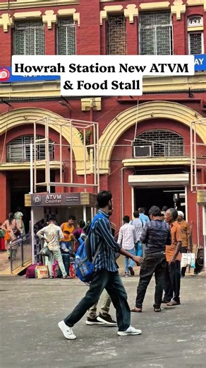 Howrah Station New ATVM & Food Counter Opened Near Platform 15 Entrance