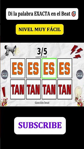 Only 1% Can Keep the Rhythm 😵 Di la palabra EXACTA en el Beat 🎯 #shorts