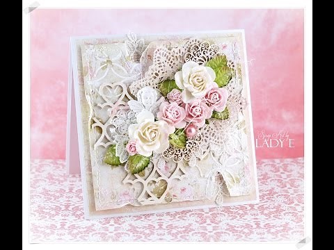 Romantic Shabby Chic Card Tutorial Wild Orchid Crafts * Emilia Sieradzan *
