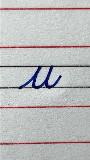 Small Letter 'u' in Cursive Writing | Letter U Cursive | #cursive #cursiveletter #cursivewriting