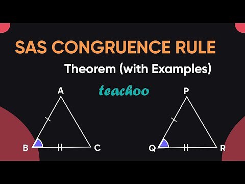 SAS Congruence Rule - Theorem (with Examples) - #3 - Triangles Class 9
