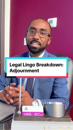 📜⚖️ Legal Lingo Breakdown: Adjournment! Ever wondered what exactly an “adjournment” means in legal terms? Let’s break it down: 🔍 Definition: An adjournment is the temporary ending of a meeting or trial, or the period of time during which it is temporarily ended. Any unresolved agenda items are typically rescheduled for discussion at a future meeting or trial session. 🤔 Got another legal term puzzling you? Drop it in the comments below, and we’ll break it down for you! 👇 #LegalLingo #CourtAdj