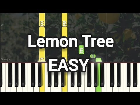Fools Garden - Lemon Tree | Simple Piano (Piano Cover, Piano Tutorial) Sheet 琴譜