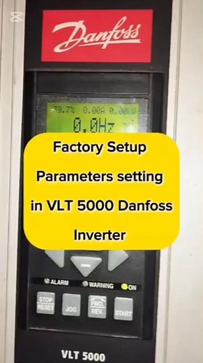 Danfoss VLT5000 Factory Default & Parameter Configuration Explained