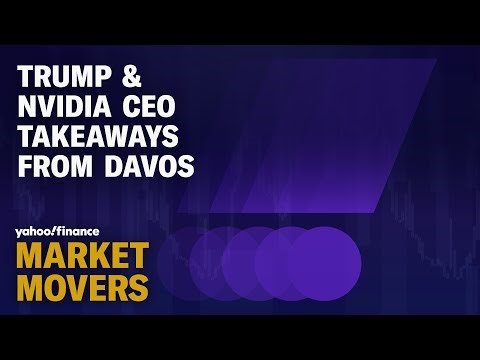 Stocks close in the green following Trump's Davos speech, Nvidia CEO talks AI future and jobs
