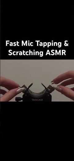 Watch the full video! 😴 #asmr #tascamasmr #tascam #mictapping #micscratching