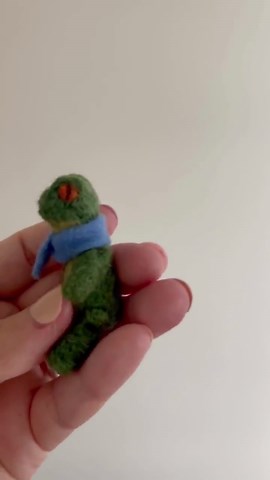 Needlefelt Frog Doll, Miniature Frog Gift - Etsy