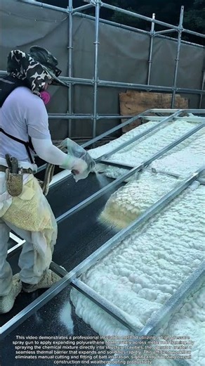 Pro Spray Foam Insulation Technique For Fast Metal Roof Sealing