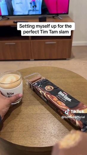 Cafe Latte Tim Tam Slam: Ultimate Coffee Experience