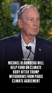 Billionaire Michael Bloomberg announced Thursday that Bloomberg Philanthropies will step in to help fund the United Nations climate change work after President Donald Trump withdrew from the Paris Climate Agreement—for the second time. Read more: http://on.forbes.com/6183xGo9P | Forbes