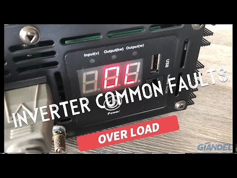 When the inverter appears "OL", how to fix it?