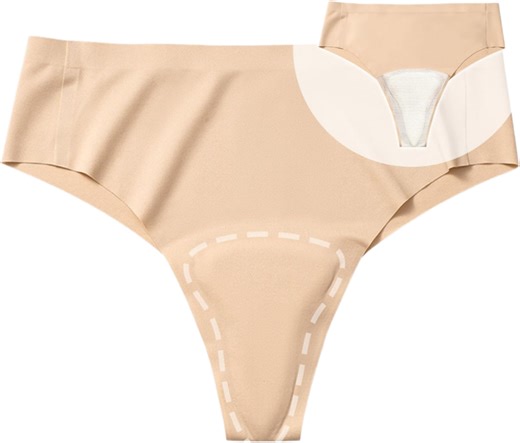 Womem's Camel Toe Concealer Underwear CamelToe Hider Built in Latex Cover to Hide Feminine Lines Camel Toe Cover Thong