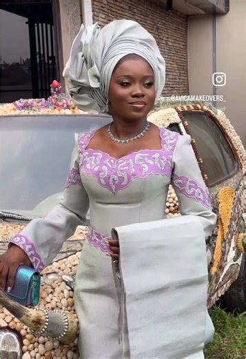 Makeup artist | @avicamakeovers_ Gele stylist |@vc_gele_artistry Hairstylist | @be_hairline Outfit /@bisidrisofficial #fyp #2024style #trendingnow #decentpartystyles #asooke #yorubatiktok #yorubabride #yorubaweddings #tiktok #fashiontiktok #bellanaijaweddings #traditionaloutfits #traditionalwedding #bridaloutfit #bride