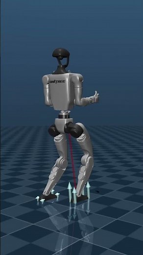 Unitree G1 Humanoid Robot Walking Simulation in MuJoCo