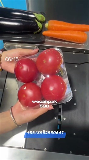 Film wrapping machine vegetable packing machine