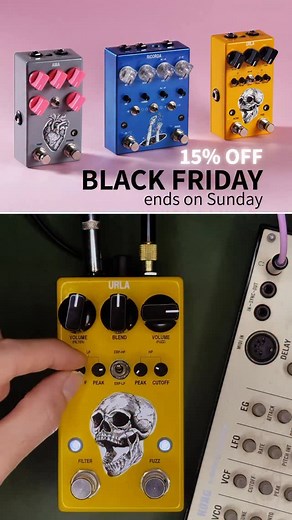 The sonic possibilities are endless but Black Friday isn’t: last few days to grab our weird machines and saving some money. ————— ✅ Shipping and VAT included for all EU orders ✅ PayPal “pay in 3” available at checkout ✅ Free 14 days return #acnoises #guitarpedals | AC noises