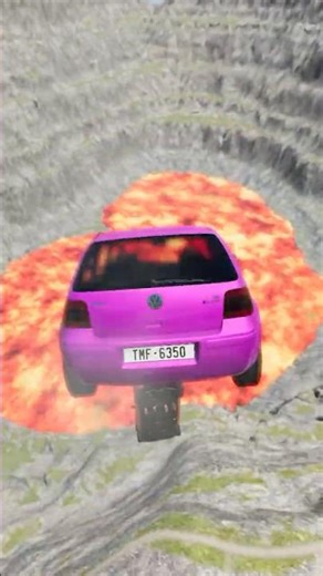 Cars vs Giant Lava Pit – BeamNG.drive #beamng #shorts #beamngdrive #automobile #usa #viral #brasil