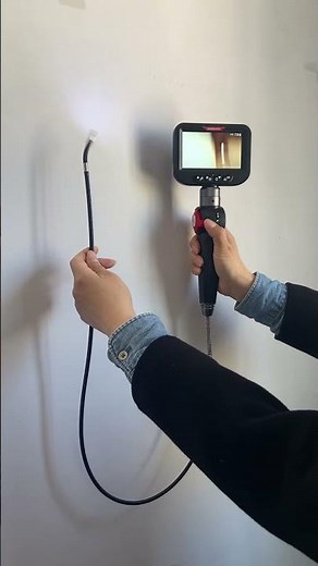 2-way articulating video borescope for car engine inspection