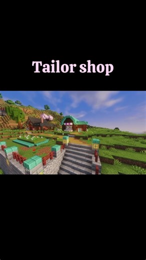 Tailor Shop for an Armorer 🛎️#minecraftbuild