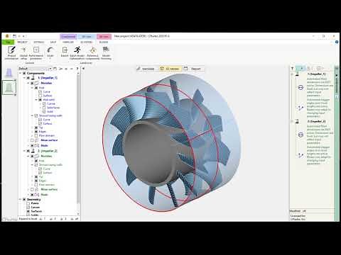CFturbo Contra-rotating Fan Demo