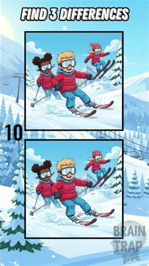 Kids Snow Ski Adventure! ❄️⛷️✨ #theowlhouse #spotthedifferencegam #puzzle
