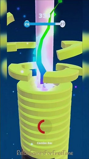 Helix Stack Jump: Smash Ball - Levels 26, 27 gameplay fun arcade obstacle bounce jump ball game