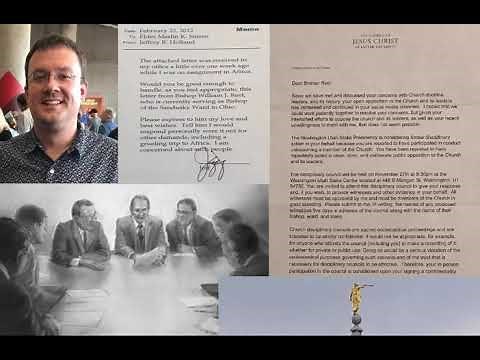 Audio of LDS Church Disciplinary Council of former Bishop Bill Reel for speaking re: Church History