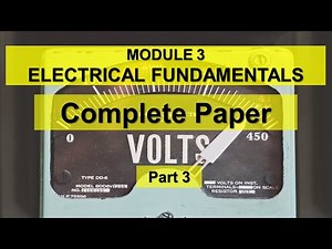 M3 Electrical Fundamentals | EASA Part 66 B1/B2 Exam | Complete Paper Part 3