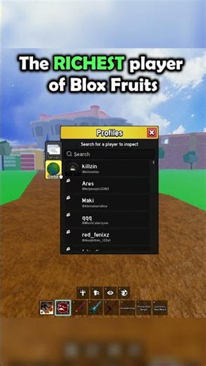 The RICHEST Player of Blox Fruits #bloxfruits #roblox #shorts