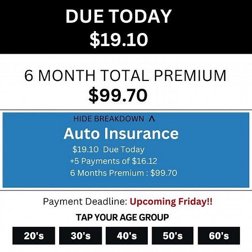 New 2025 Auto Insurance Act Get Full Coverage for Just $19Month!