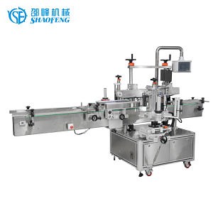 [Hot Item] Automatic Round Flat Glass Pet Bottle Jar Labeling Machine Labels Sticking Machine Labeler
