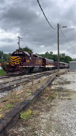 GSMR departing Bryson City. #train #railroad #brysoncity #mountainrailway #railfan